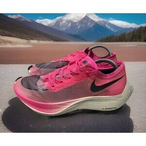 Nike ZoomX Vaporfly Next % Pink Running Shoes AO4568-600 Men Size 9.5 Preowned